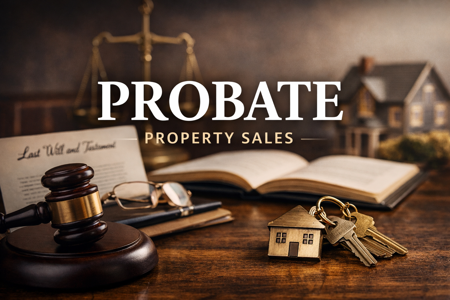 Probate property sales London house with for sale board